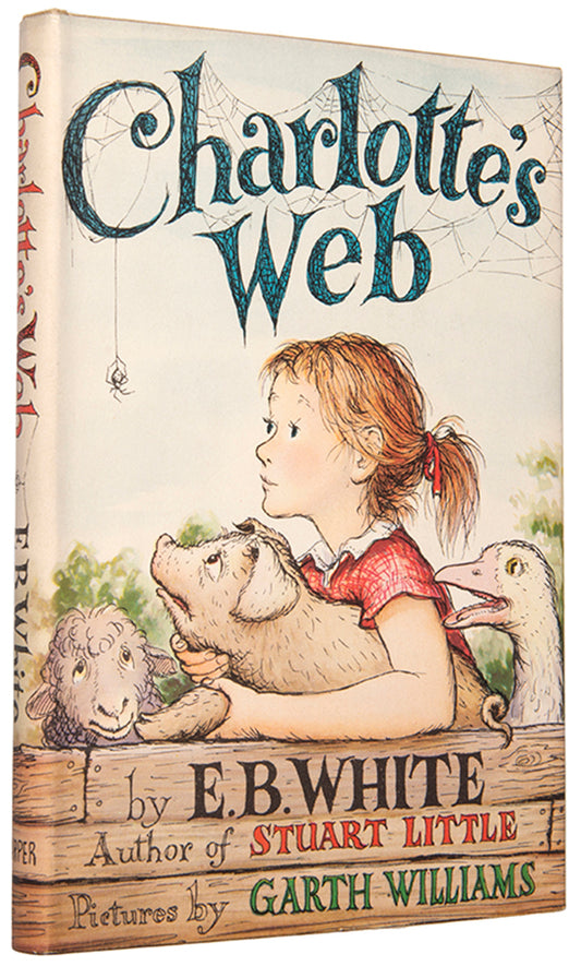 First edition, first issue of Charlotte's Web by E.B. White, in the first issue dustjacket.