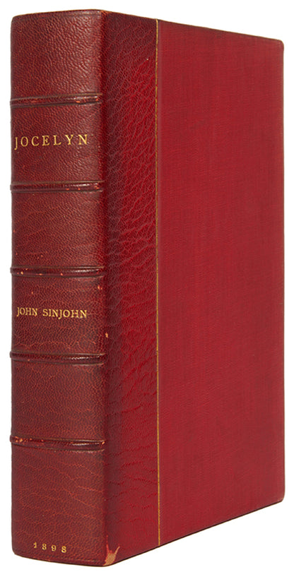 First dition of Jocelyn by John Sinjohn, dedicated to Joseph Conrad.