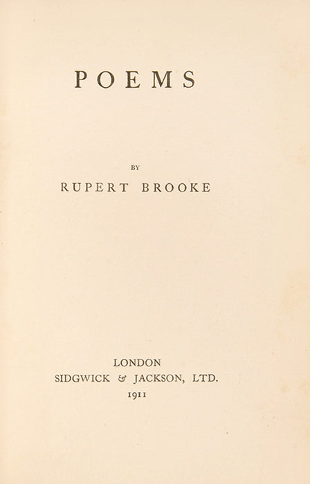 Poems [together with] 1914 and Other Poems.