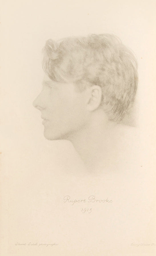 First editions of Poems and 1914 and Other Poems by Rupert Brooke.