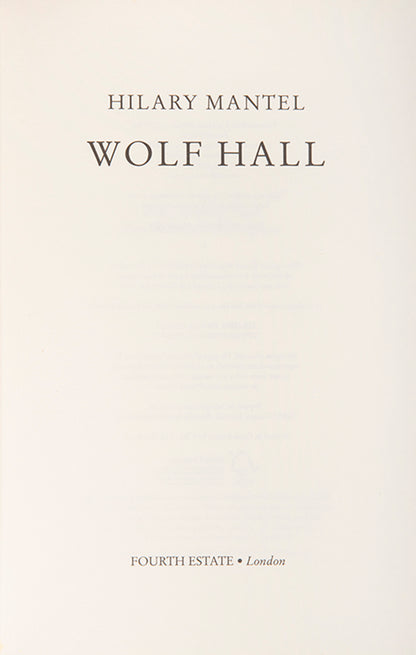 Wolf Hall and Bring up the Bodies won the Man Booker Prize making Hilary Mantel the first woman to win twice the third title, The Mirror and the light completed the trilogy