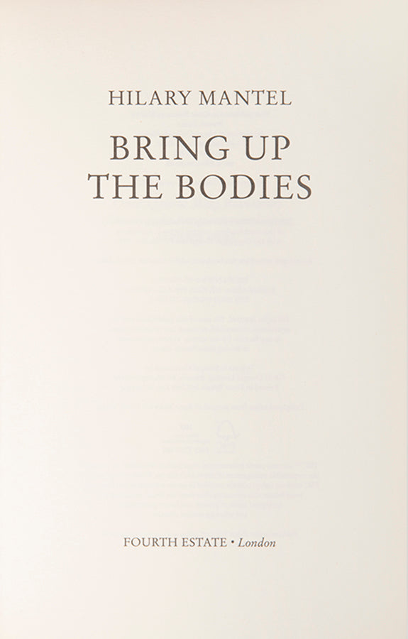 Wolf Hall and Bring up the Bodies won the Man Booker Prize making Hilary Mantel the first woman to win twice the third title, The Mirror and the light completed the trilogy