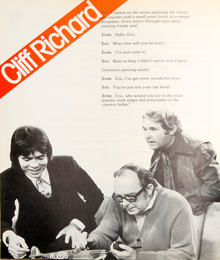 A signed copy of The Best of Morecambe and Wise by Eddie Braben, a printed celebration of Morecambe and Wise, containing the script for some of the comedy pair's most famous sketches.