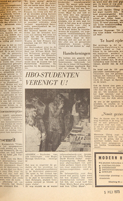 In de Krant [cover title].