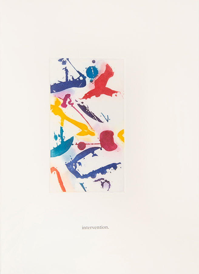 One of 35 copies - signed by the artist and author. A beautiful Sam Francis illustrated book by his own Lapis Press.