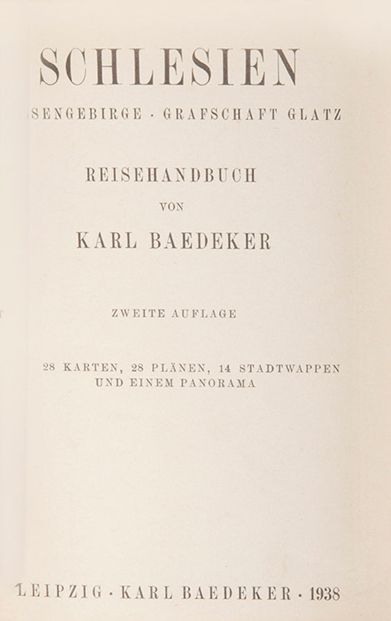 This Baedeker guidebook covers part of Poland. 