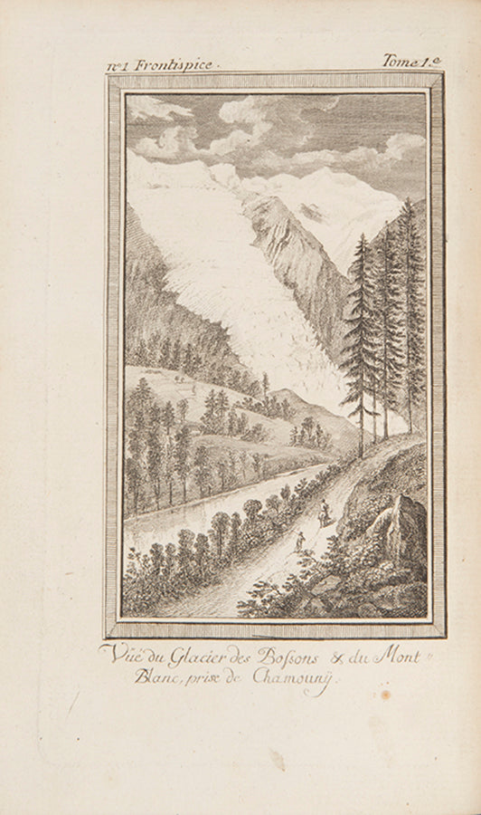One of the pioneers of alpinism and alpine painting, Bourrit (1739-1819) accompanied de Saussure on his first ascents of the Alps.