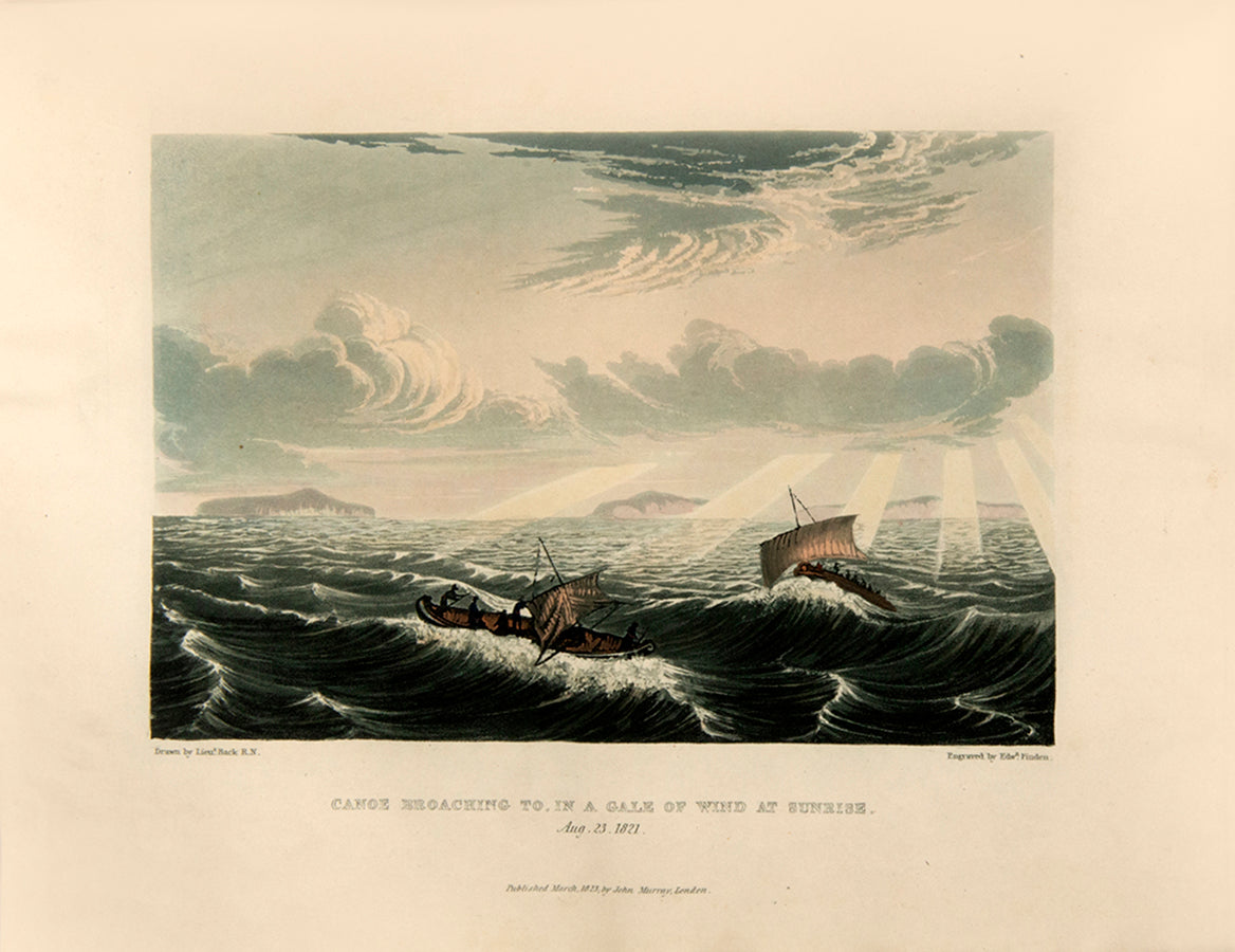 A rare survival, uncut in original boards.  Franklin's famous journey to the Coppermouth River.