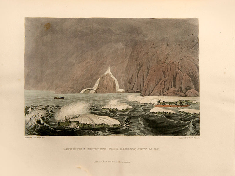 A rare survival, uncut in original boards.  Franklin's famous journey to the Coppermouth River.