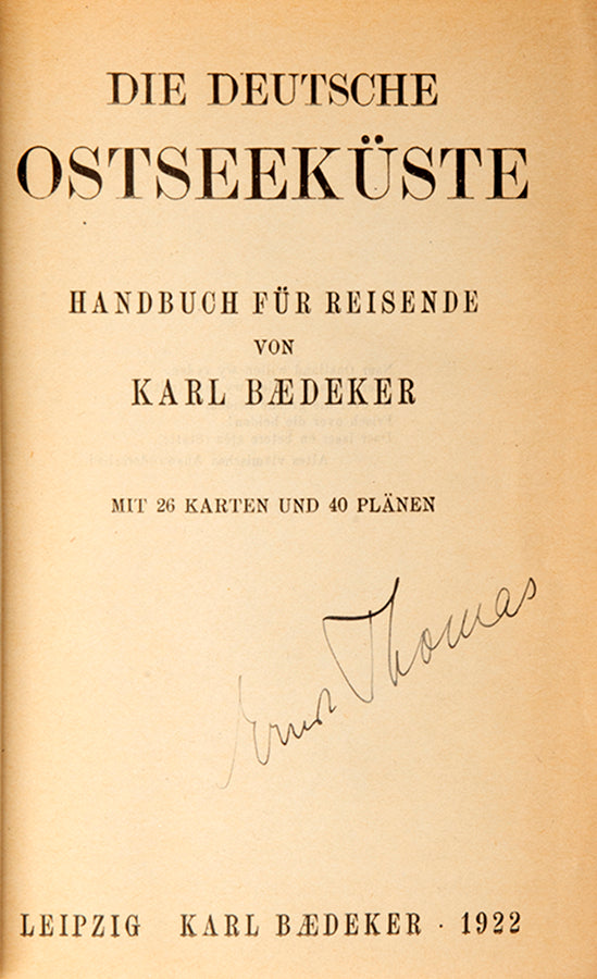 A scarce regional guide covering North and East Germany.