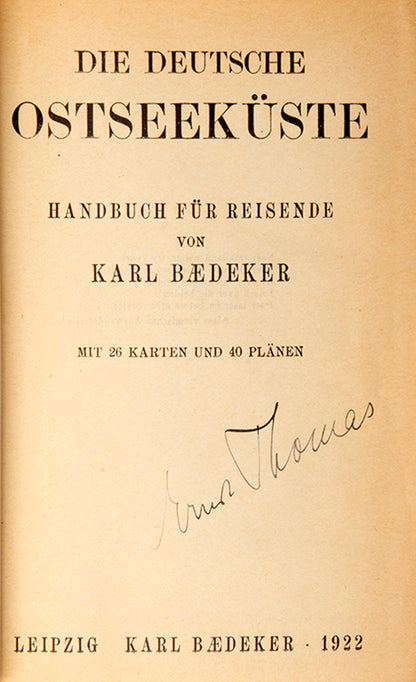 A scarce regional guide covering North and East Germany.