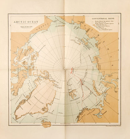 First edition in English of Luigi Amedeo's On the Polar Star in the Arctic Sea. Although not reaching the Pole, the expedition reached the highest latitude thencefar and proved the success of using dog sledges.