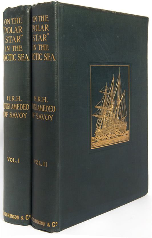First edition in English of Luigi Amedeo's On the Polar Star in the Arctic Sea. Although not reaching the Pole, the expedition reached the highest latitude thencefar and proved the success of using dog sledges.