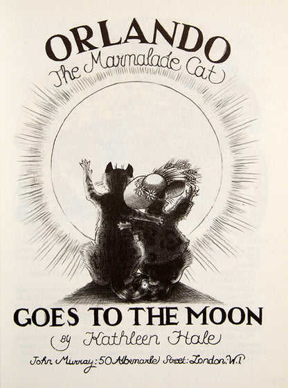 A splendid, bright copy of Orlando goies to the Moon, one of the instalments from the exploits of Orlando, the Marmalade Cat