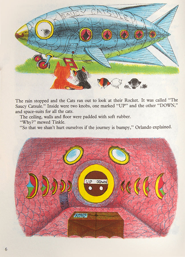 A splendid, bright copy of Orlando goies to the Moon, one of the instalments from the exploits of Orlando, the Marmalade Cat