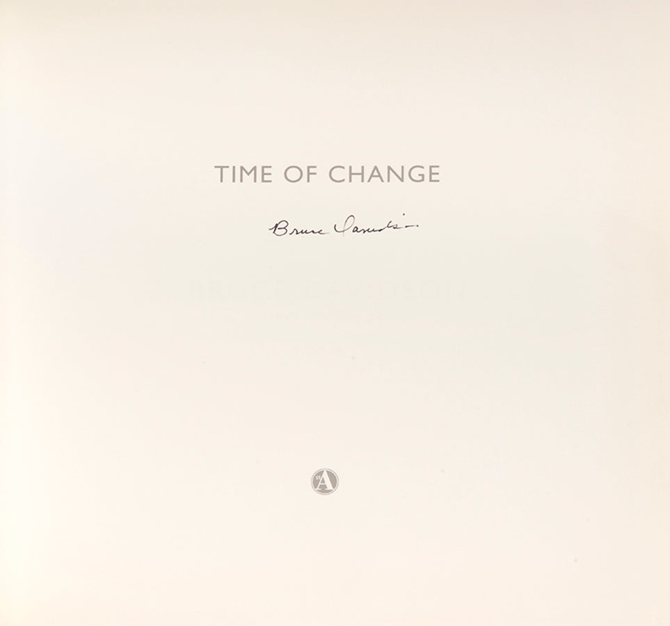 Time of Change contains Bruce Davidson's photographs of the civil rights movement from 1961-1965.