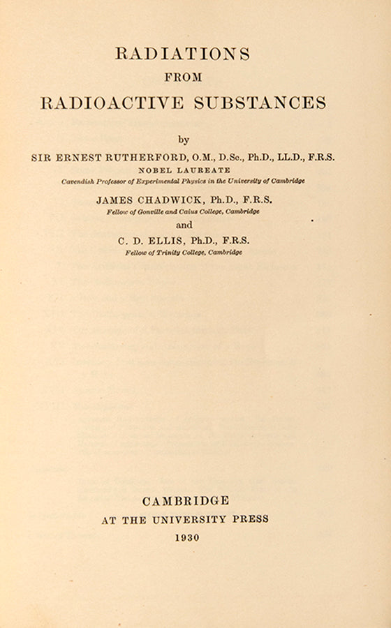 Radiations from Radioactive Substances.