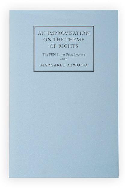 First edition of An Improvisation on the Theme of Rights by Margaret Atwood, one of 450 copies printed for private circulation.