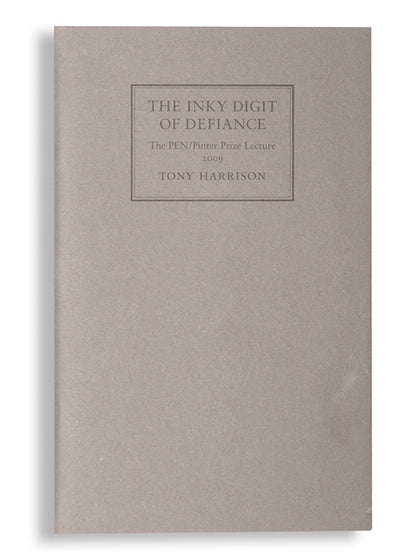 First edition of The Inky Digit of Defiance by Tony Harrison, one of 350 copies printed for private circulation