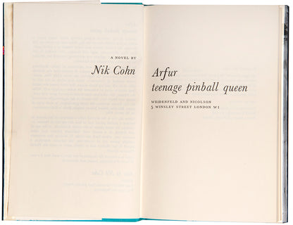First edition of Arfur by Nik Cohn.