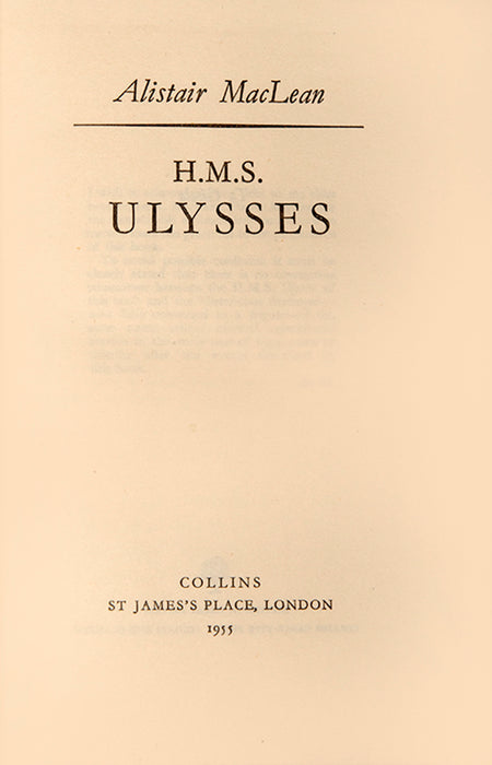 H.M.S. Ulysses.