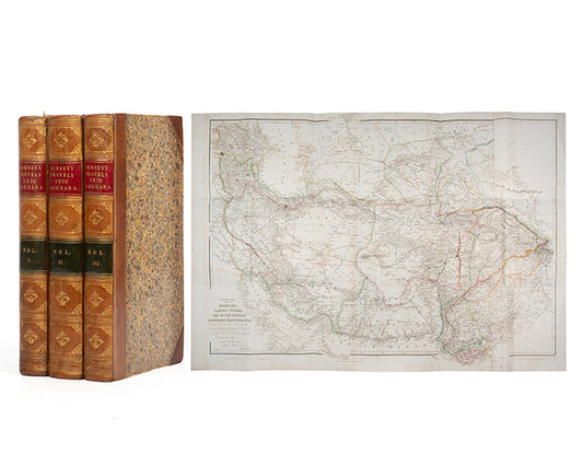 The first edition of Travels into Bokhara by Alexander Burnes, with the rare seperately issued map by Arrowsmith.