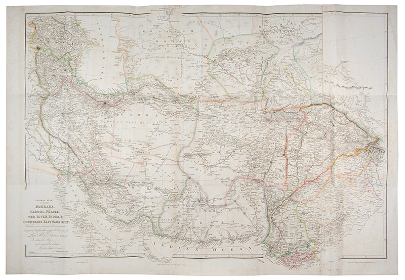 The first edition of Travels into Bokhara by Alexander Burnes, with the rare seperately issued map by Arrowsmith.