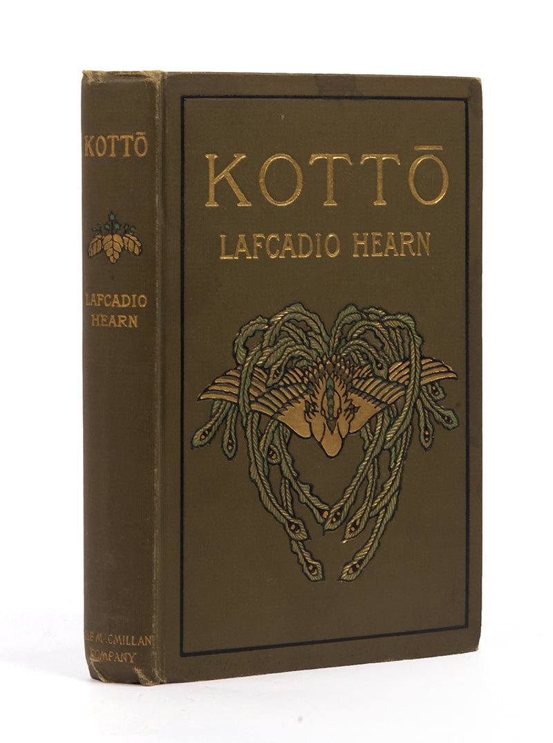 This first edition of Kotto, by Lafcadio Hearn features beautiful illustrations in red by the artist Geniro Yeto, it is also the first state of the first printing