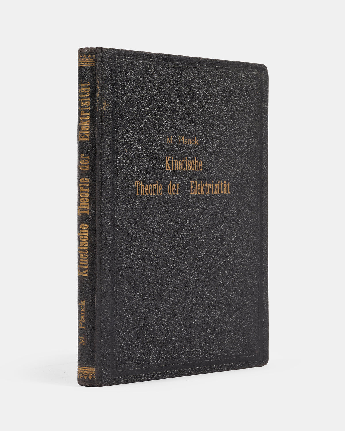 First edition of this collection of lectures on the Kinetic Theory of Matter and Electricity by Max Planck, Arnold Sommerfeld, Hendrik Lorentz, and others.