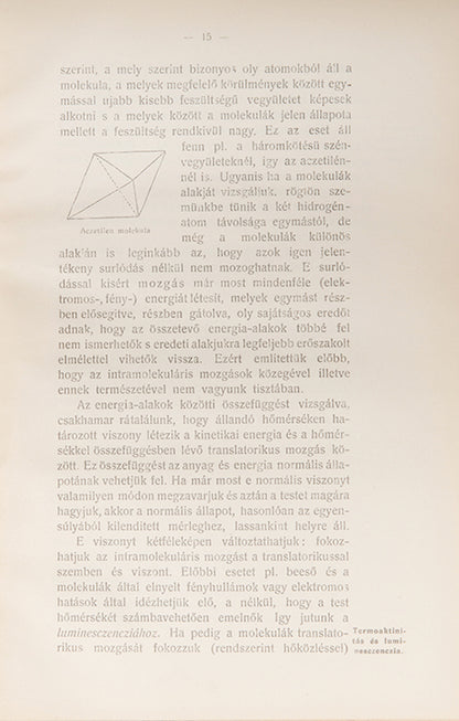First edition of Béla Szilárd's 1905 book Radium és Radioaktivitas, the first book on radioactivity published in Hungarian.