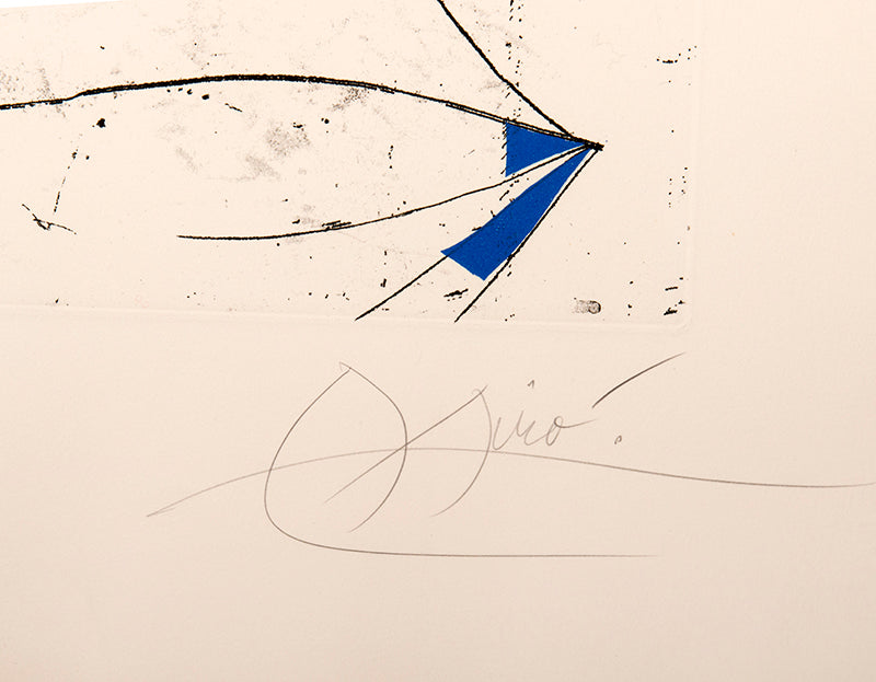 Joan Miro, La Contre Balancee, 1975, etching and aquatint, signed by the artist, from the edition of 50, on Arches paper