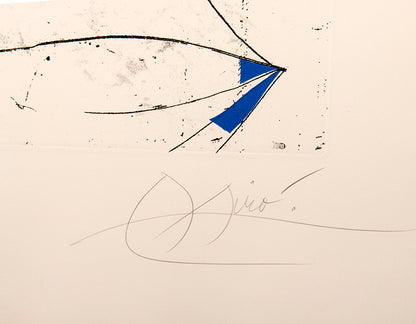 Joan Miro, La Contre Balancee, 1975, etching and aquatint, signed by the artist, from the edition of 50, on Arches paper