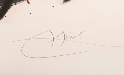 Joan Miro, La Femme Toupie, 1974, etching and aquatint, signed by the artist, from the edition of 50, on Arches paper