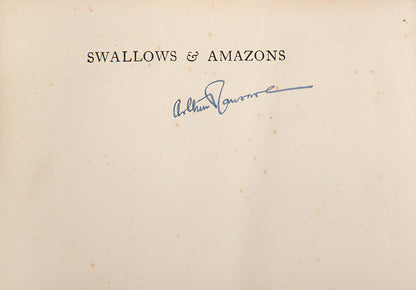 Mixed editions of the complete Swallows and Amazons series by Arthur Ransom, signed by the author in four vols.
