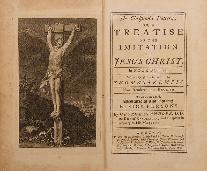 An early edition in English of Thomas a Kempis' great spirtitual meditation, De Imitatione Christi