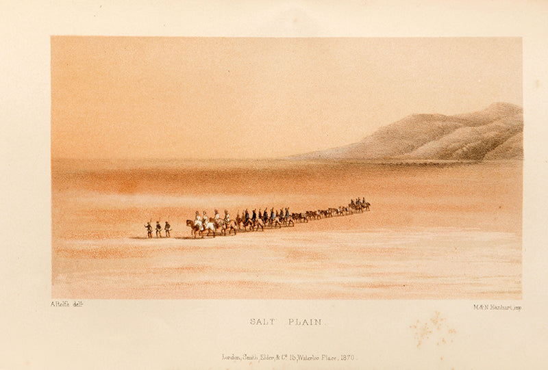 First edition of Wilkins's Reconnoitring in Abyssinia, containing ten attractive lithographs. The copy of Major-General Sir Elliot Wood, who served in Abyssinia under Wilkins and would go on to command the Royal Engineers in the Boer War.
