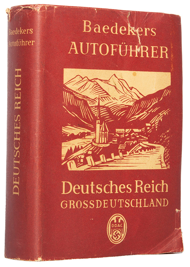 Scarce edition of Baedeker's Autofuhrer, issued in the summer of 1939 with map.