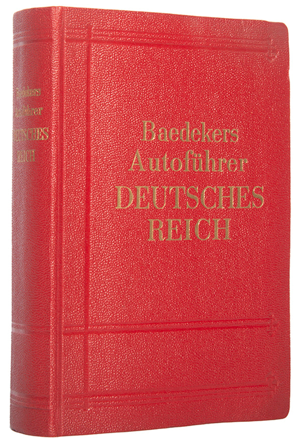 Scarce edition of Baedeker's Autofuhrer, issued in the summer of 1939 with map.