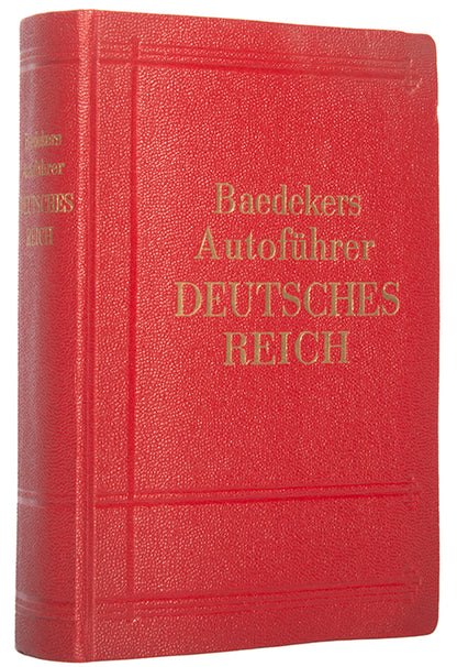 Scarce edition of Baedeker's Autofuhrer, issued in the summer of 1939 with map.