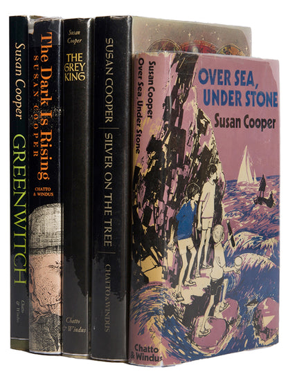 First edition of The Dark is Rising series by Susan Cooper.