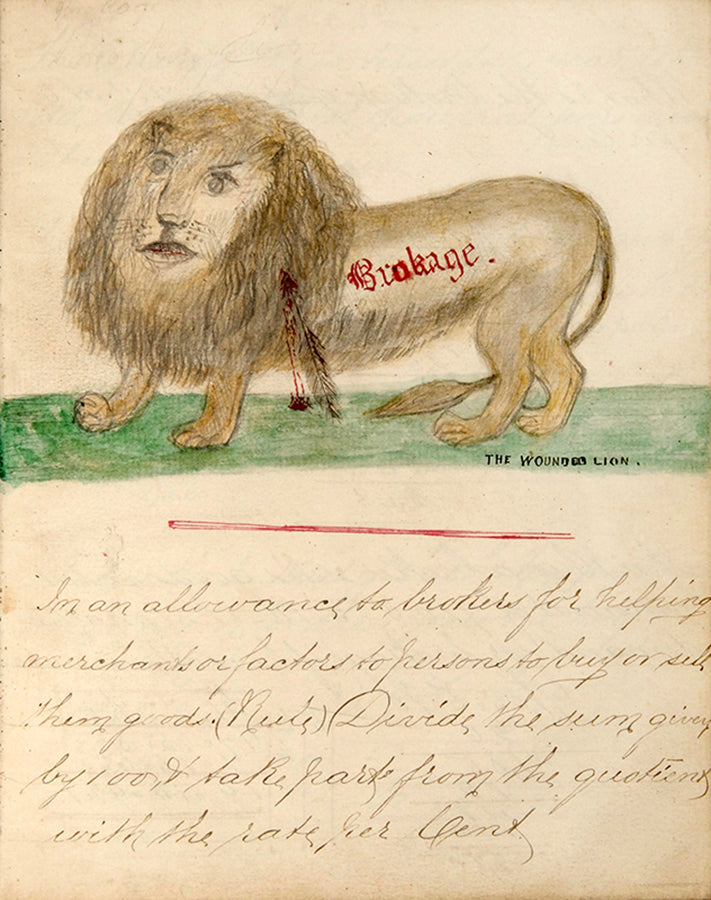 A charming 19th century mathematics workbook focused on sophisticated entreprenurial calculations, completed by John Horsfall, son of a Yorkshire textile magnate. 