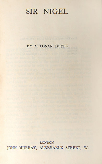 A handsome thin paper edition of Sir Arthur Conan Doyle's prose works in a deluxe red calf binding