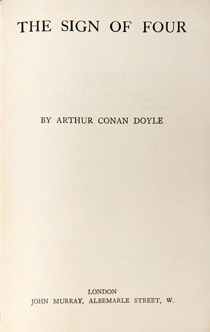 A handsome thin paper edition of Sir Arthur Conan Doyle's prose works in a deluxe red calf binding