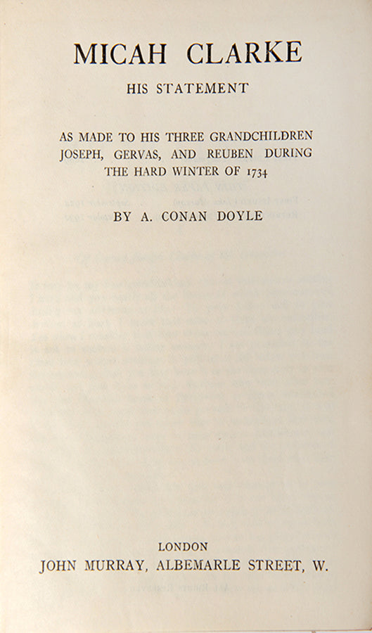 A handsome thin paper edition of Sir Arthur Conan Doyle's prose works in a deluxe red calf binding