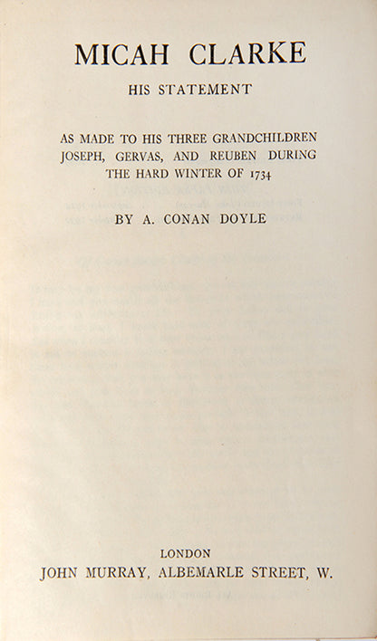 A handsome thin paper edition of Sir Arthur Conan Doyle's prose works in a deluxe red calf binding