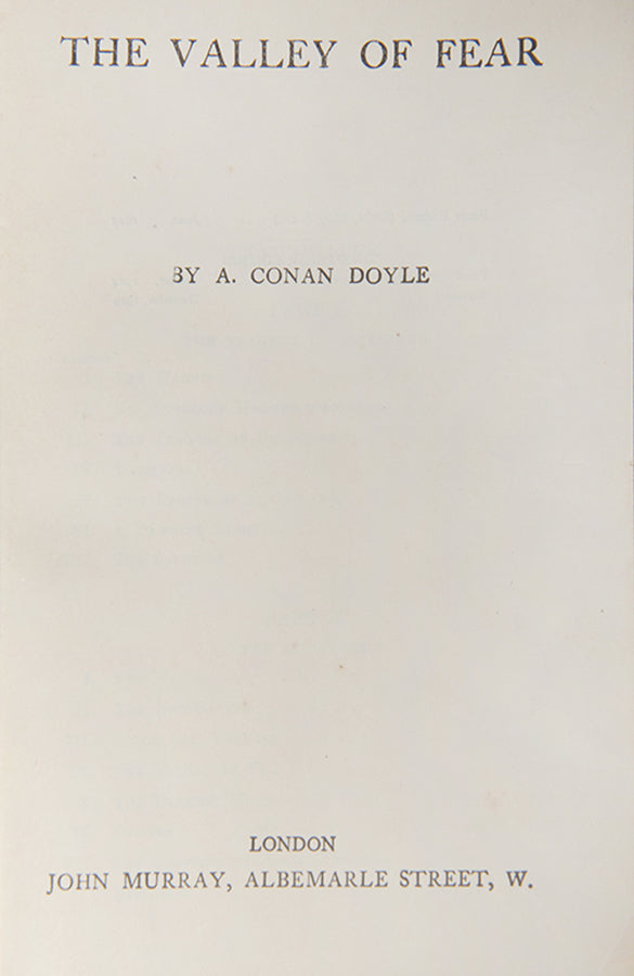 A handsome thin paper edition of Sir Arthur Conan Doyle's prose works in a deluxe red calf binding