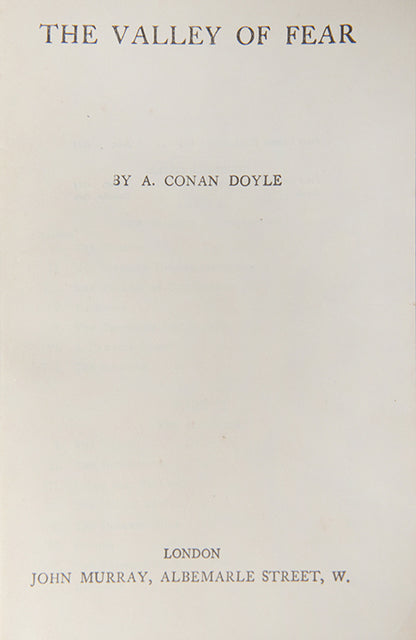 A handsome thin paper edition of Sir Arthur Conan Doyle's prose works in a deluxe red calf binding