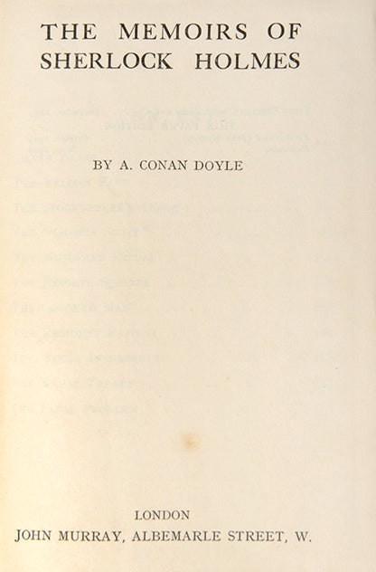 A handsome thin paper edition of Sir Arthur Conan Doyle's prose works in a deluxe red calf binding