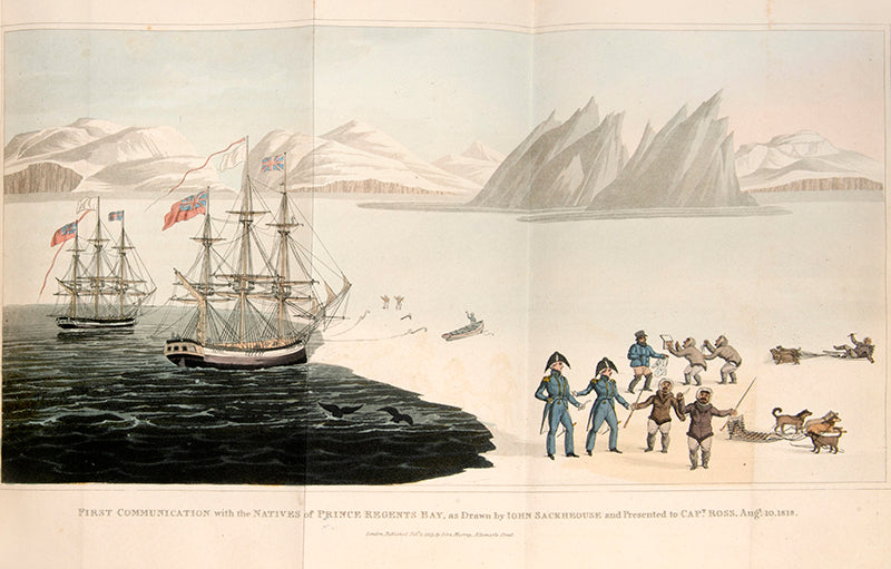 First edition of Ross's famous first voyage of discoveryfor the purpose of exploring Baffin's Bay and inquiring into the probability of a North-West Passage.