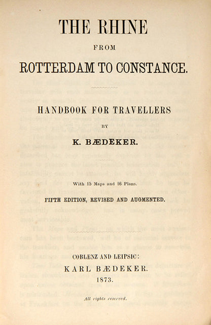 This was the first edition published after the formation of the German Empire and the acquisition of Alsace and part of Lorraine from France.